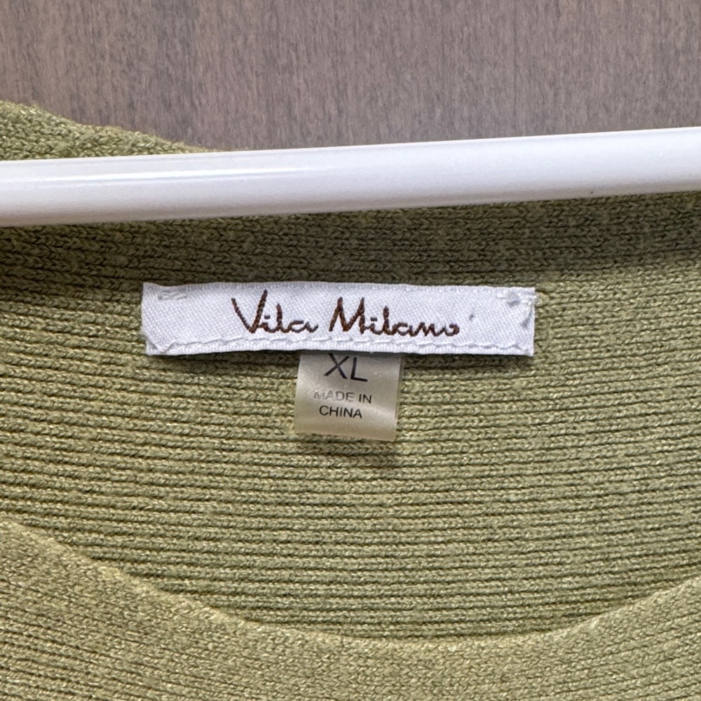 Vila Milano XL Elegant Olive Sweater - Picture 2 of 13